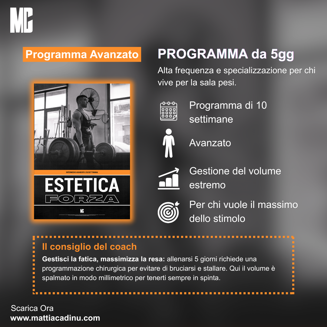 PROGRAMMA 5 GIORNI