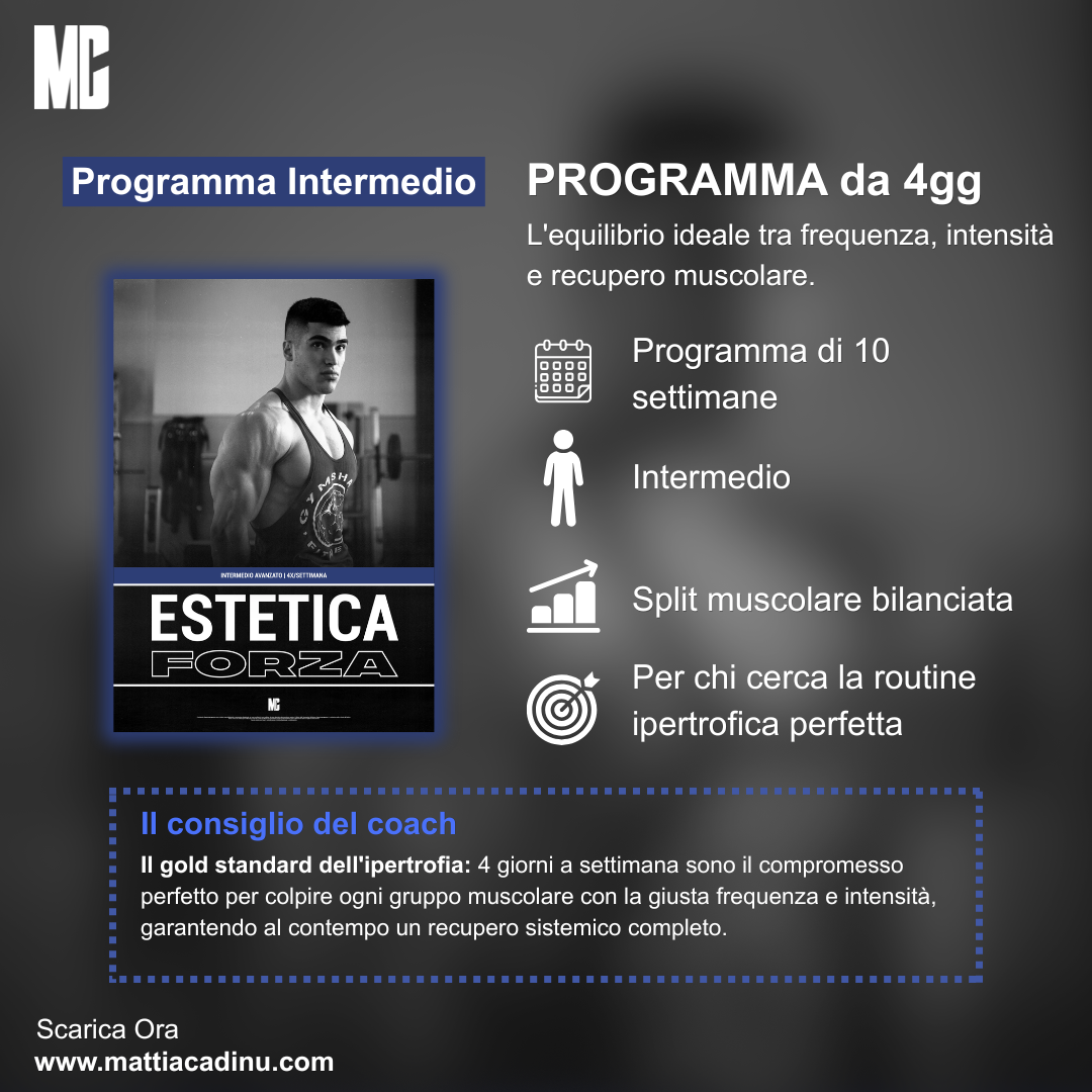 PROGRAMMA 4 GIORNI