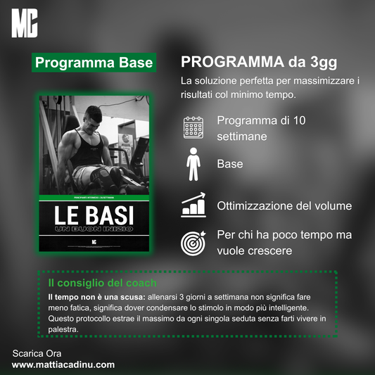 PROGRAMMA 3 GIORNI