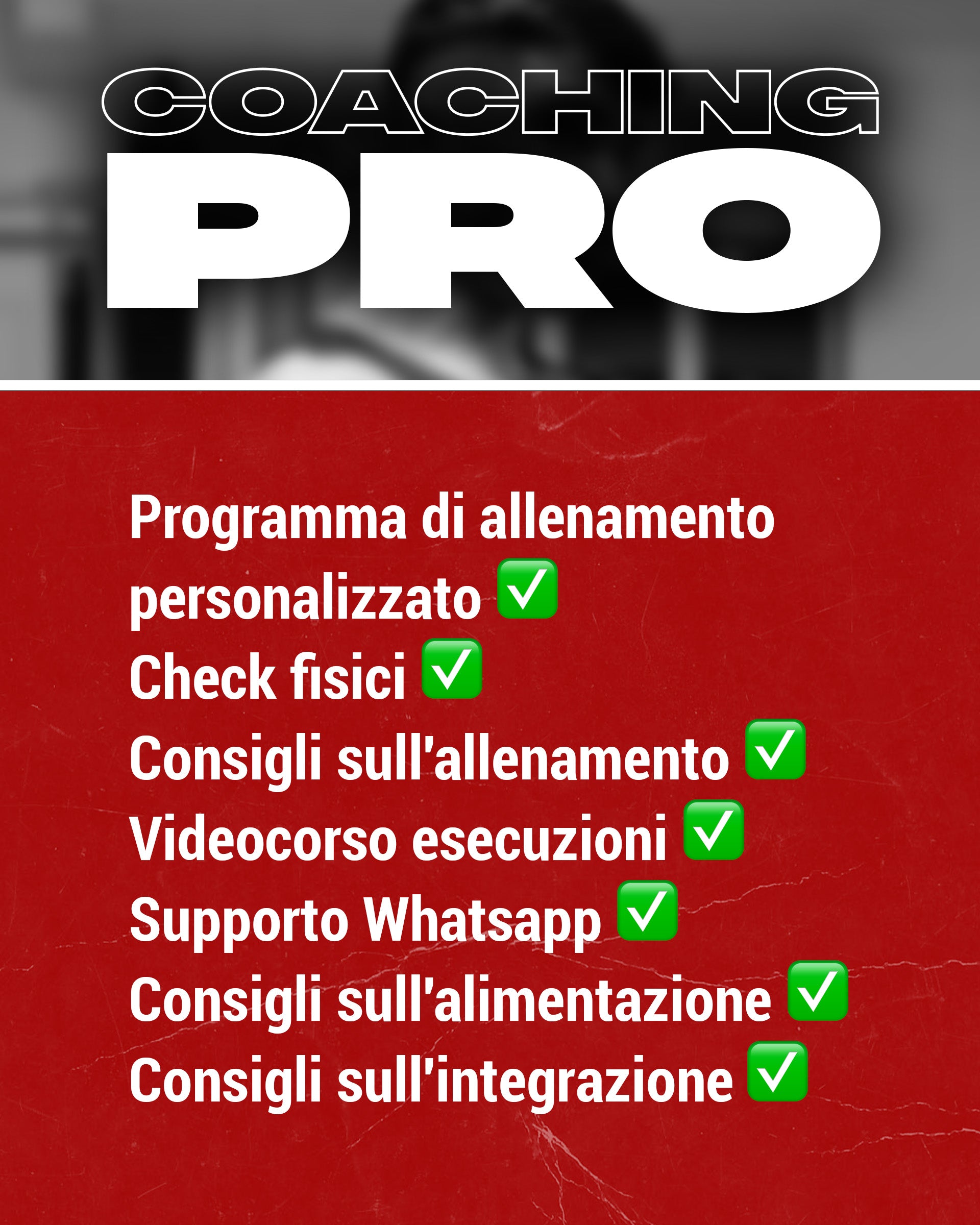 Pro Coaching Coaching Mensile Pro | Personal Trainer con Supporto 24/7 - Mattia Cadinu